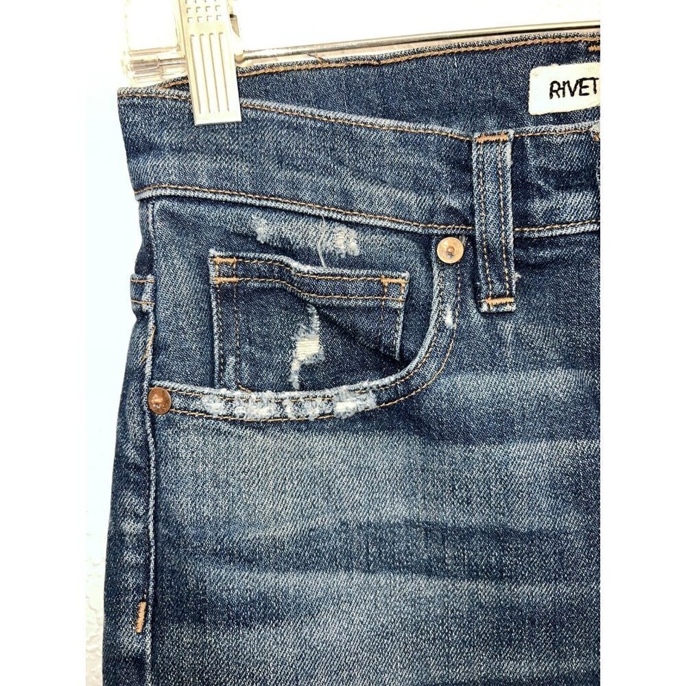 Madewell rivet & thread women's jeans size 26 high-Rise 11” rise straight (V) - Picture 3 of 8